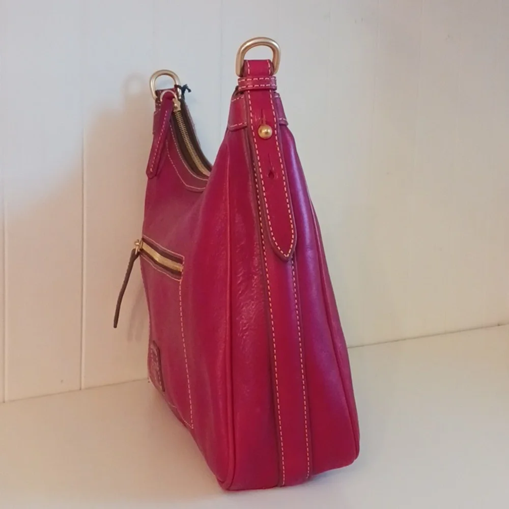 Dooney & Bourke Nwt Red Hobo Cross Body Bag. - Picture 3 of 13